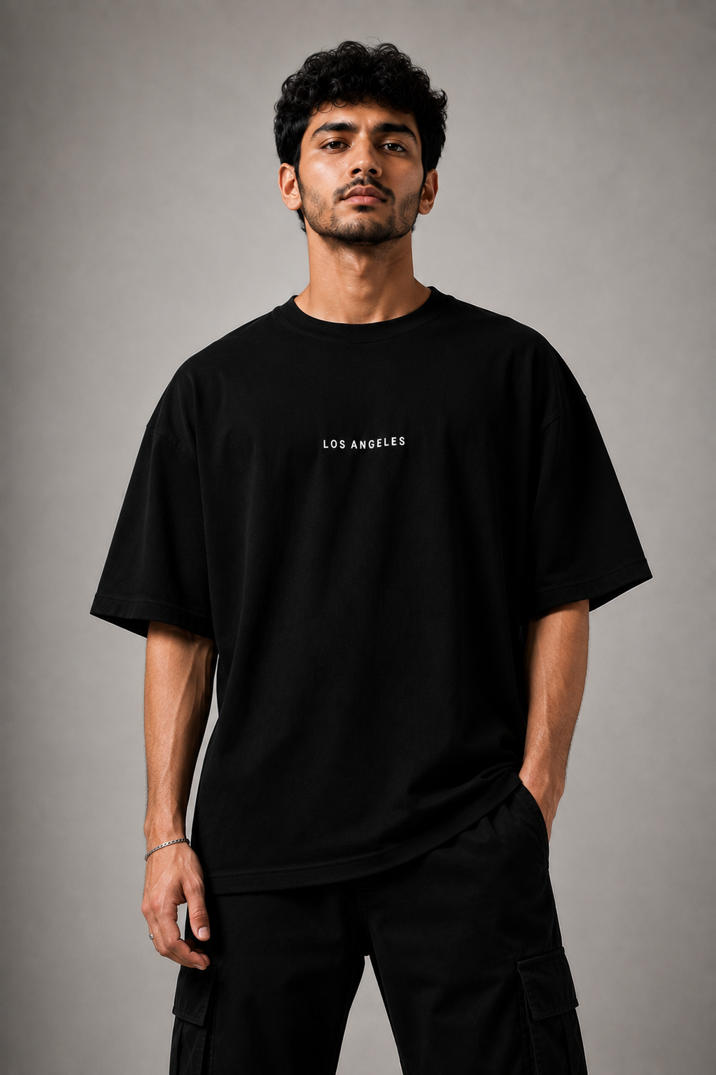 LA DRIP OVERSIZED T-SHIRT - BLACK | ONLYN