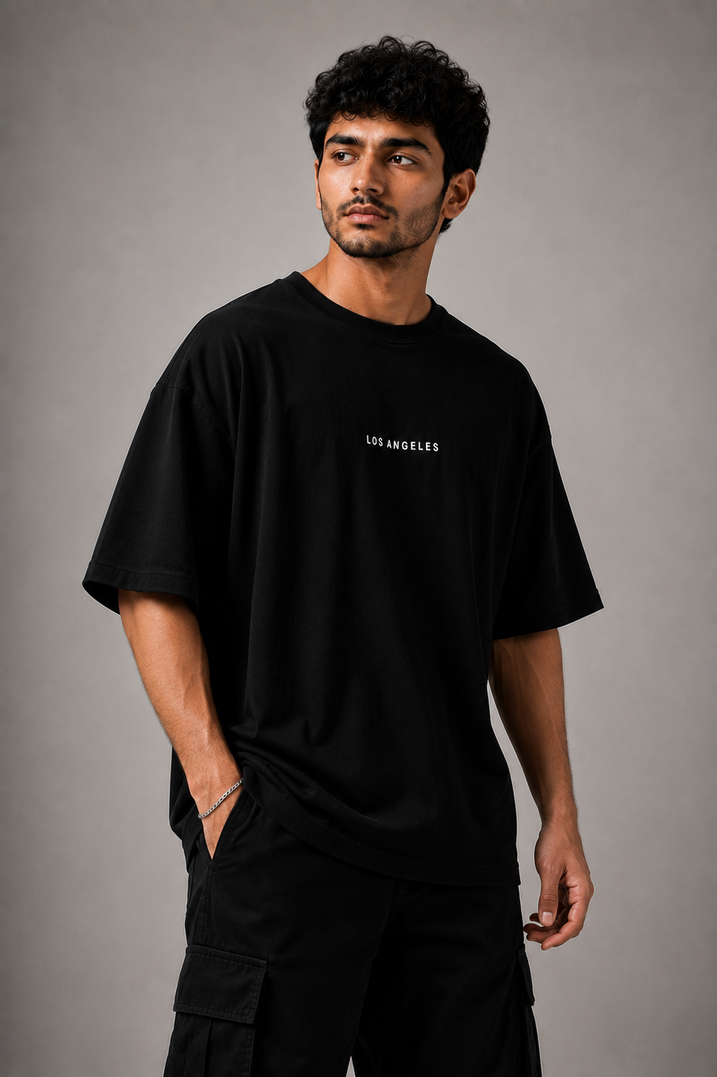 LA DRIP OVERSIZED T-SHIRT - BLACK | ONLYN