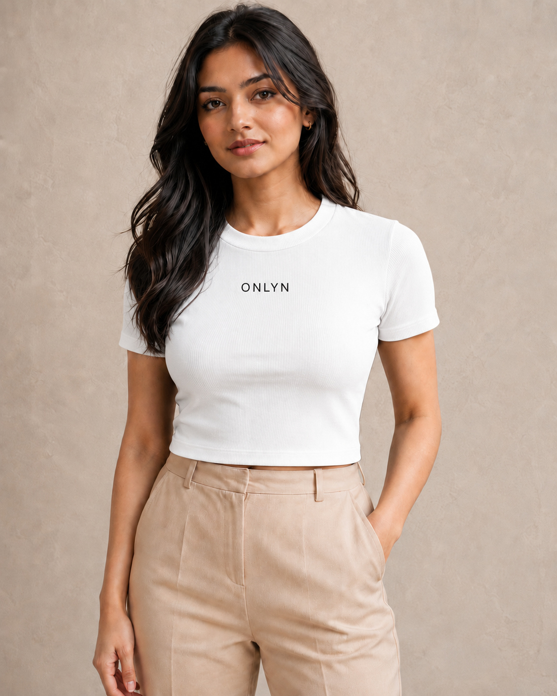 CORE FIT WOMEN'S CROP TOP - WHITE | ONLYN