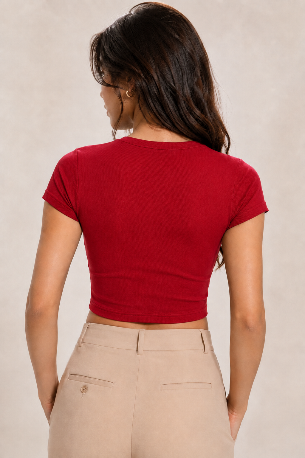 CORE FIT WOMEN'S CROP TOP - RED | ONLYN