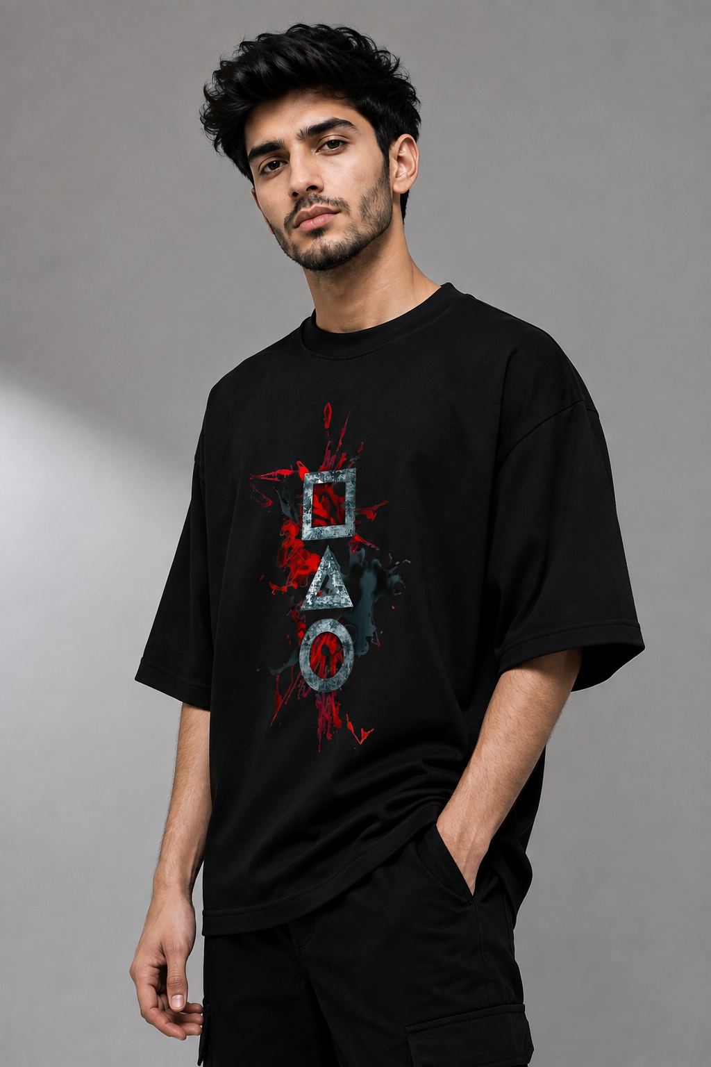 GAME MODE OVERSIZED T-SHIRT - BLACK | ONLYN